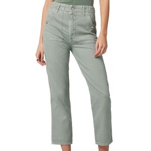 Joe's Jeans 90s High-Rise Cotton-Blend Utility Ankle Pants 29 (6-8) Sea Grass